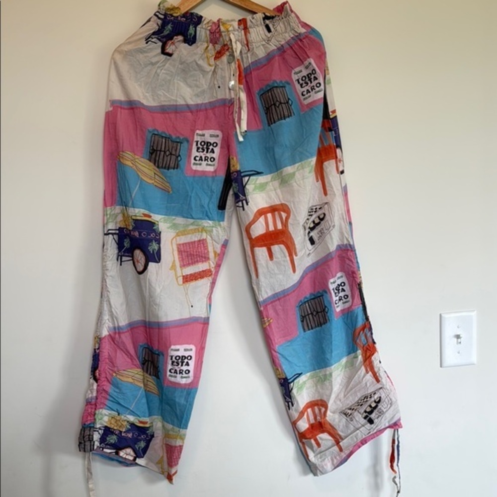 Bahama Mama Colorful Graphic Print Pants